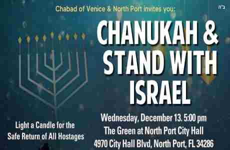 Chanukah and Stand with Israel Event in North Port on 13 Dec