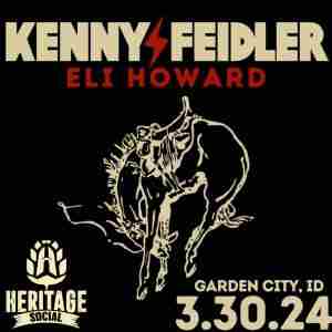 Kenny Feidler @ Heritage Social Boise, ID on 3/30 in Boise on 30 Mar