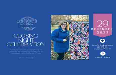 Talia Granzow's Art Gallery Closing Night Celebration- Art and Mental Health in Kenosha on 29 December 2023