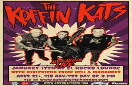 The Koffin Kats, Girlfriend From Hell, Manarovs at El Rocko Lounge in Savannah on 17 Jan