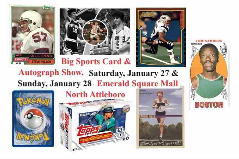 Southern New England's Big Free Admission Sports Card and Autograph Show in North Attleborough on 27 Jan