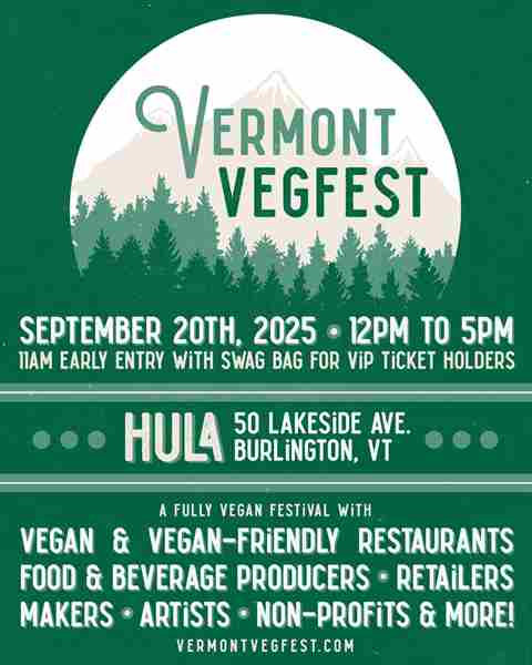 Vermont VegFest in Burlington on 20 Sep