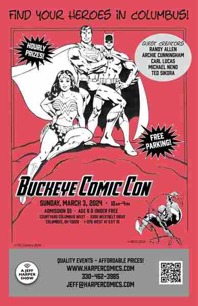 Buckeye Comic Con in Columbus on 3 Mar