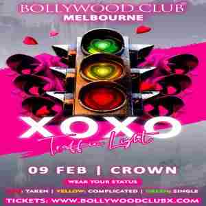 XOXO TRAFFIC LIGHT at Crown, Melbourne in Southbank on 9 Feb