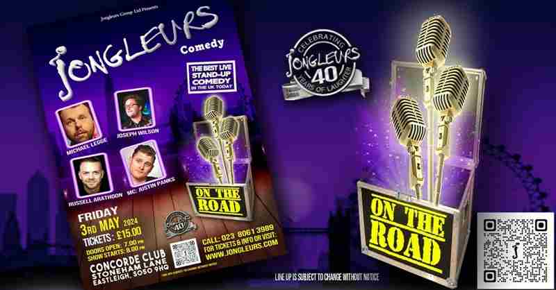 Jongleurs @ConcordClub Eastleigh in Eastleigh on 3 May