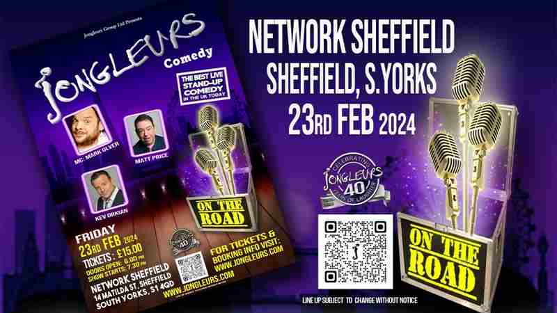 Jongleurs @Network Sheffield in Sheffield on 23 Feb