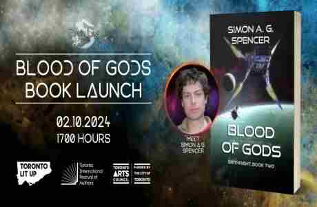 BLOOD OF GODS book launch party - open to public in Toronto on 10 Feb