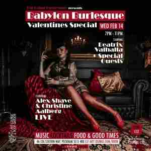 Babylon Burlesque Valentines Special in London on 14 Feb