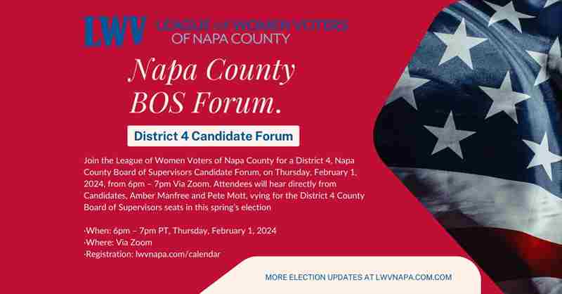 Community Forum: Candidates for District 4: Amber Manfree and Peter Mott in Digital on 1 Feb