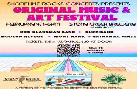 Shoreline Rocks Concerts presents Original Music and Art Festival, Sunday Feb 4, 1-6pm, Branford, CT in Branford on 4 Feb