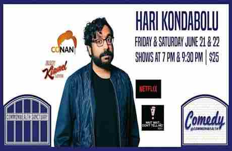 Comedy @ Commonwealth Presents: HARI KONDABOLU in Kentucky on 22 Jun