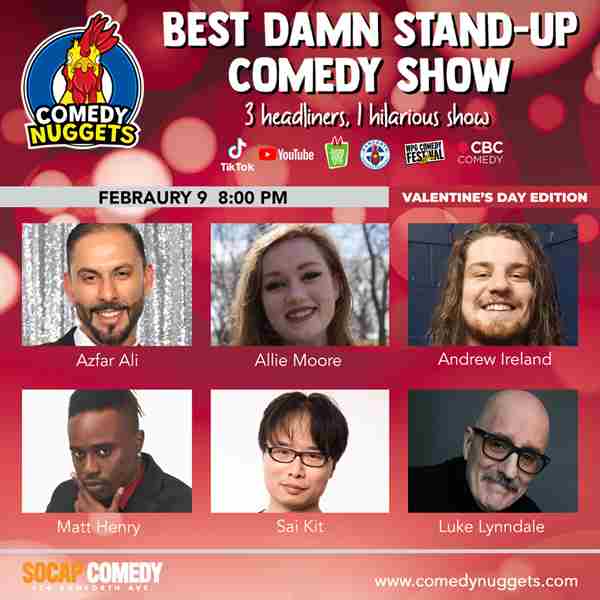 Best Damn Stand-Up Comedy Show: Valentines Day Edition in Toronto on 9 Feb