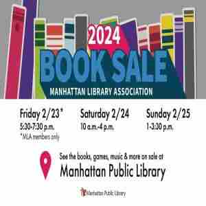 Manhattan Library Association 2024 Book Sale in Manhattan on 23 Feb