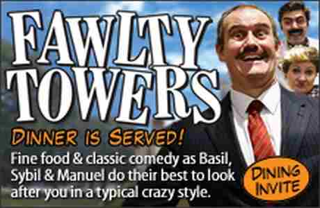 Fawlty Towers Comedy Dinner Show -12/04/2024 in Milton Keynes on 12 Apr