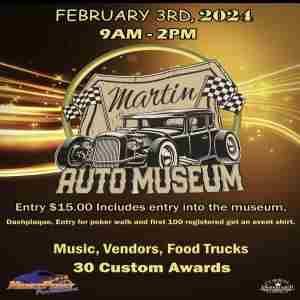 Martin Auto Museum Car Show in Glendale on 3 Feb