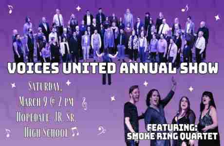 Voices United Annual Show in Hopedale on 9 Mar