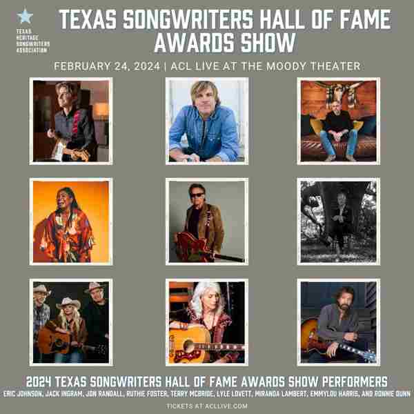 2024 Texas Songwriters Hall of Fame in Austin on 24 Feb