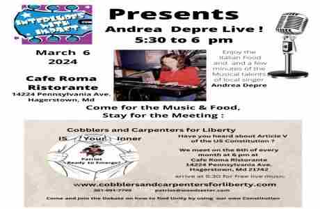 Interludes with Impact Presents Andrea Depre Live at Music and a Meeting in Hagerstown on 6 Mar