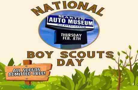 National Boy Scouts Day at the Martin Auto Museum in Glendale on 8 Feb