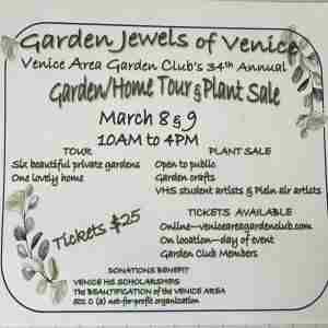 Venice Area Garden/Home Tour and Plant Sale in Venice on 8 Mar