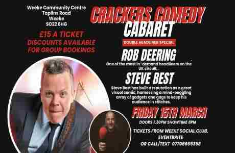 Crackers Comedy Cabaret in Winchester on 15 Mar