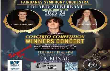 Concerto Competition Winners Concert in Fairbanks on 18 Feb