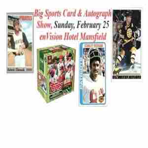 Our Mansfield Sports Card and Autograph Show is Back ! in Mansfield on 25 Feb