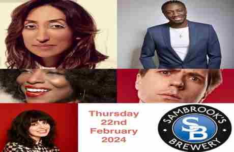 Sambrooks Comedy @ Sambrooks Brewery Wandsworth : Shazia Mirza, Nathan Caton, Joe Thomas and more in London on 22 Feb