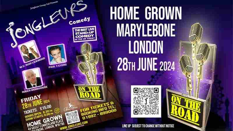 Jongleurs @HomeGrown London in London on 28 June 2024