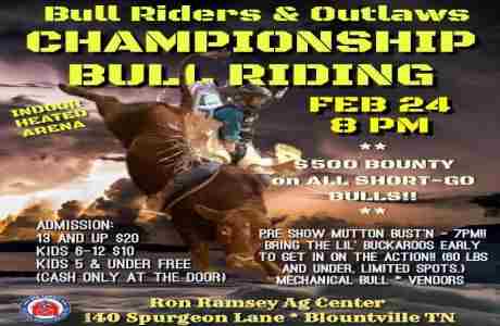 Championship Bull Riding Winter Series in Blountville on 24 Feb