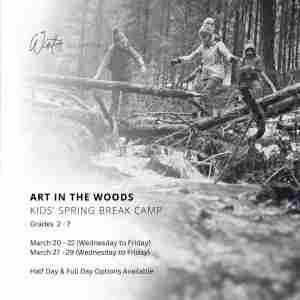 Art in the Woods Kids' Spring Break Camp in North Vancouver on 20 Mar