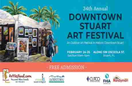 34th Annual Downtown Stuart Art Festival in Stuart on 24 Feb