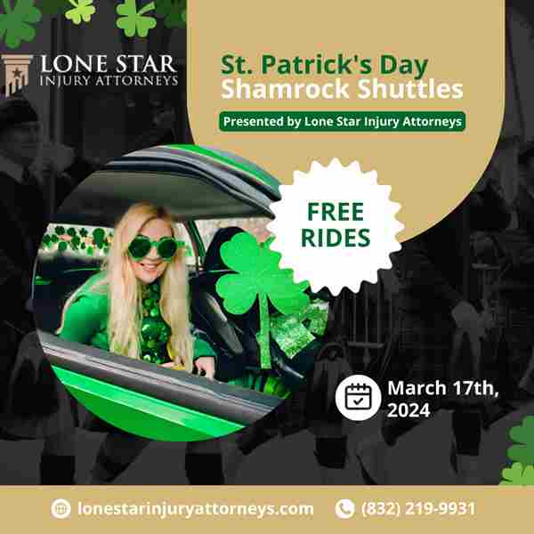 St. Patrick's Day Shamrock Shuttles in Texas City on 22 Feb