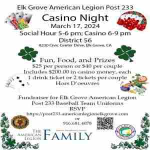 Casino Night in Elk Grove on 17 Mar