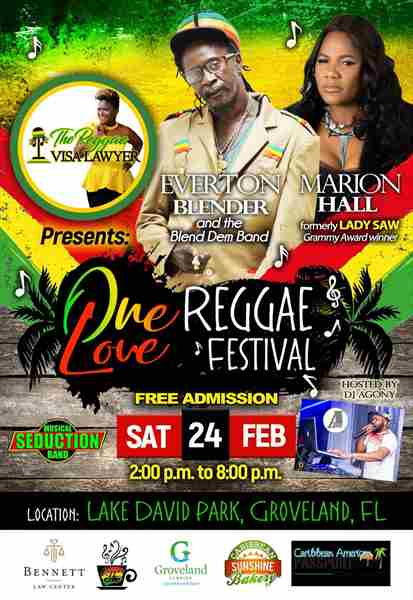 One Love Reggae Festival in Groveland on 24 Feb