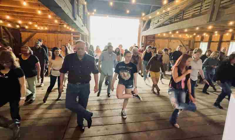 Line Dancing at Riamede Farm in Chester on 27 Apr