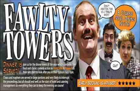 Fawlty Towers Comedy Dinner Show -27/04/2024 in Norwich on 27 Apr