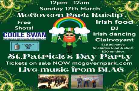 St Patricks Day Party 17th March in Ruislip on 17 Mar