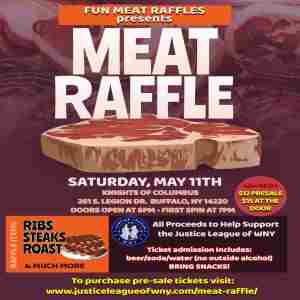 1st Meat Raffle hosted by the Justice League of WNY - May 11th, 2024 in Buffalo on 11 May