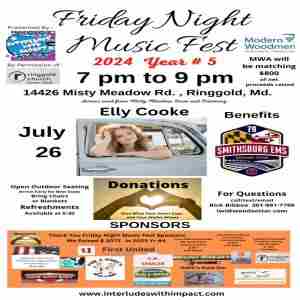 Friday Night Music Fest Year 5 Show 7 of 7, ~ feat Elly Cooke in Maryland on 26 Jul