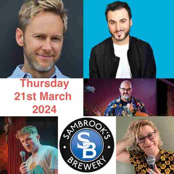 Sambrooks Brewery Comedy Wandsworth : Patrick Monahan, James Redmond, Carwyn Blayney , Leslie Gold in London on 21 Mar