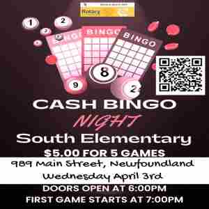 April 3rd Cash Bingo Night in Newfoundland on 03 April 2024