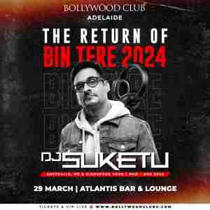 Bollywood Club - India's Favourite DJ Suketu at Atlantis Bar and Lounge, Adelaide in Adelaide on 29 Mar