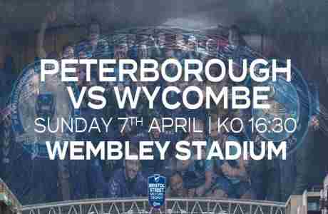 Wycombe Wanderers at Wembley! in England on 7 Apr