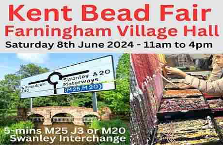 Kent Bead Fair in Dartford on 8 Jun