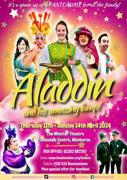 Aladdin and His Amazing Lamp in Wimborne on 11 Apr