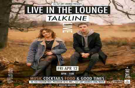 Talkline Live In The Lounge + GW Jazz in London on 12 Apr