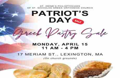 Greek Pastry Sale in Lexington on 15 Apr