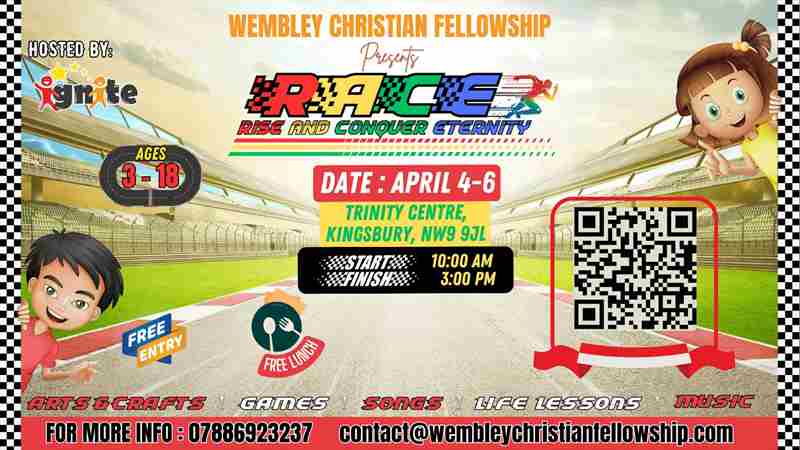 RACE - Vacation Camp in London on 4 Apr