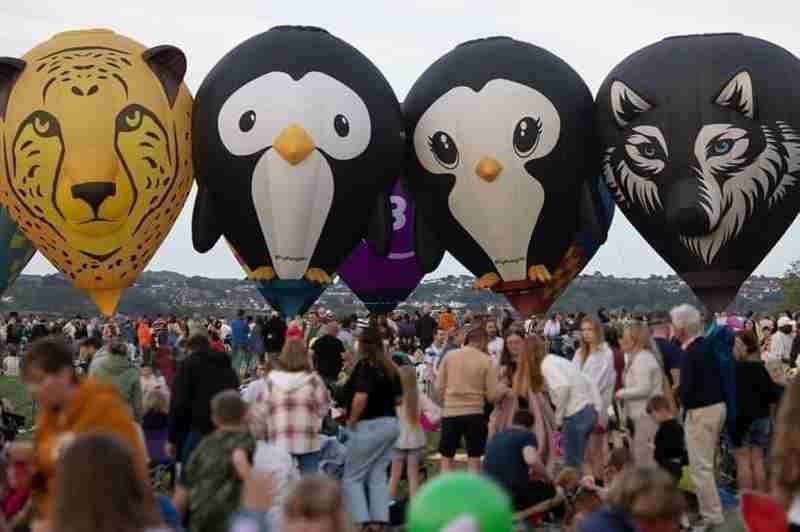 The Dorset Balloon And Music Festival in England on 4 May